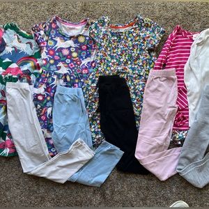 Mini Boden Hanna Andersson Lot unicorn flowerDresses Leggings Shirts Sz 8-9, 130